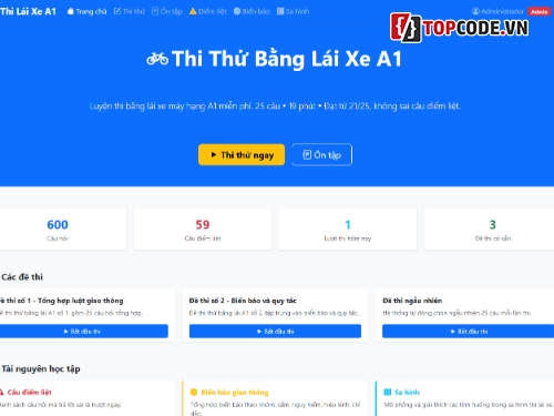 thi thử bằng lái xe hạng a1,thi bằng lái xe,a1,bằng lái xe,thi thử